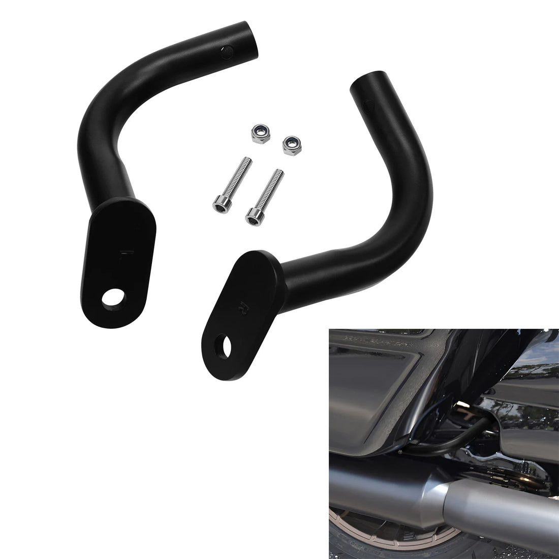 Saddlebag Guard Support Bracket Fit For Harley Electra Glide Flht 1997-2008