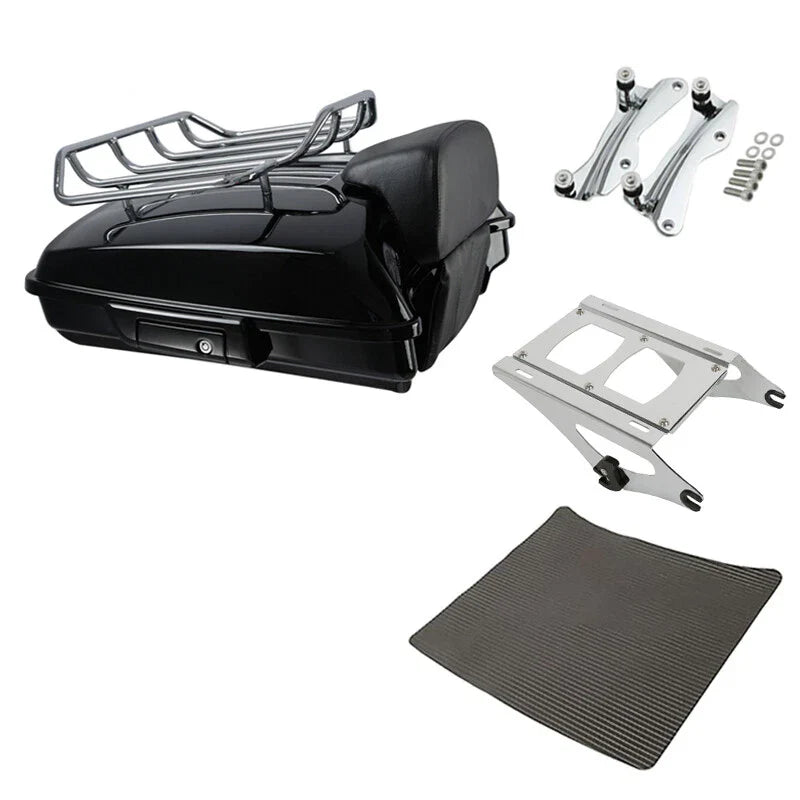 Razor Trunk Backrest Rack Docking Fit For Harley Touring Cvo Road Glide 2014-26