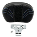 Black Passenger Backrest Pad Fit For Harley Road King Glide Electra Street Glide