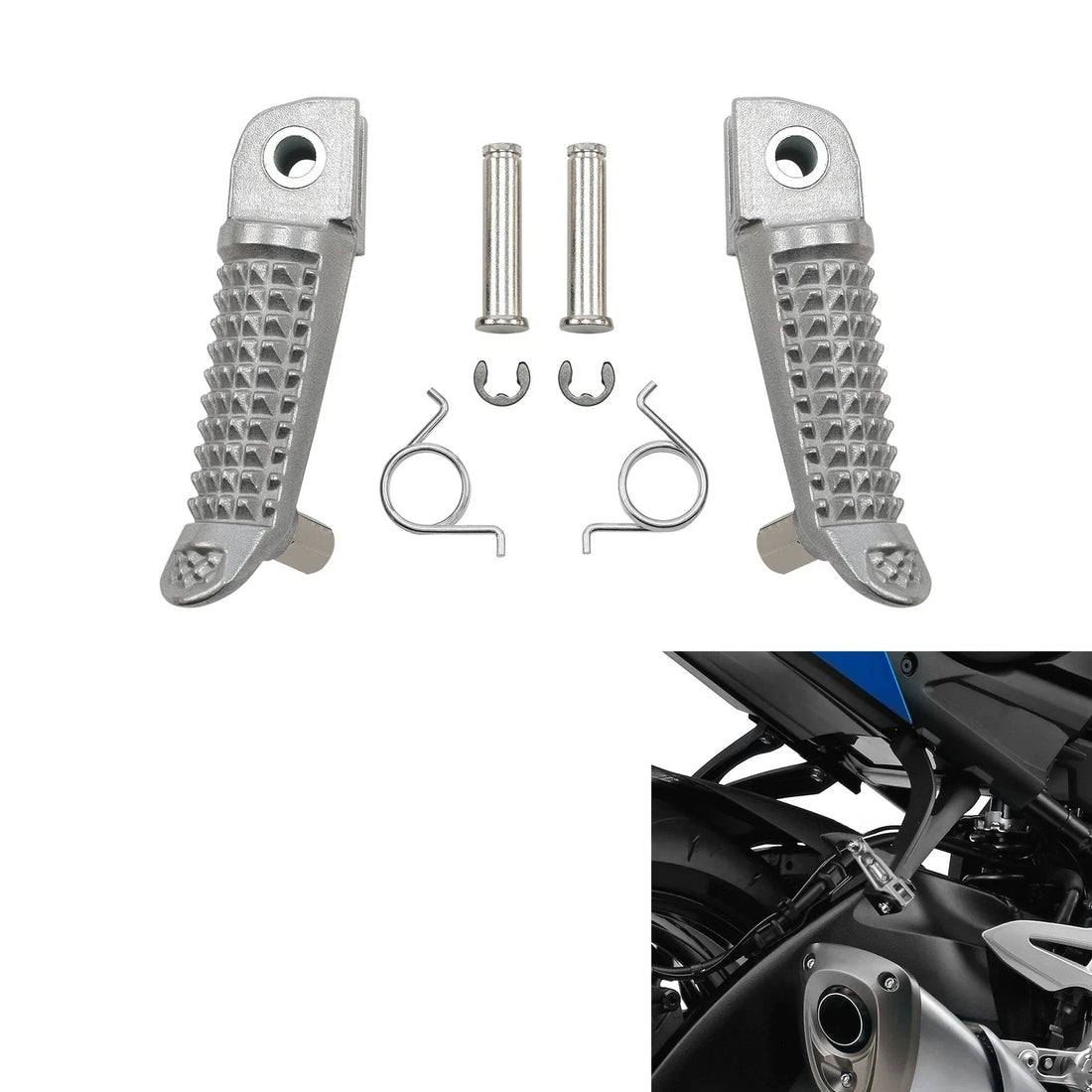 Passenger Foot Pegs And Mounts Fit For Suzuki GSXR600 GSXR750 2001-2005