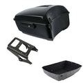 Black King Trunk Luggage Mount Rack Fit For Harley Touring Road Glide 2009-2013