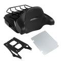 Chopped Trunk W/ Pad & Plate + Mount Rack Fit For Harley Street Road Glide 14-25
