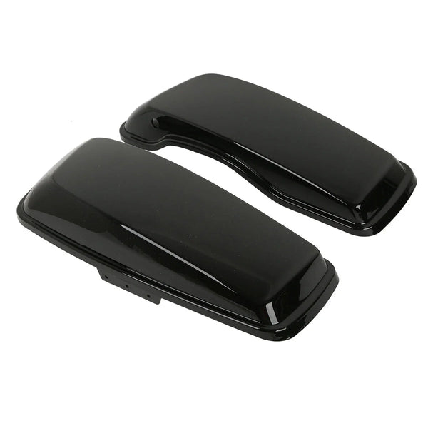 Vivid Black Hard Saddlebag Lids Fit For Harley Touring Street Glide 2014-2023