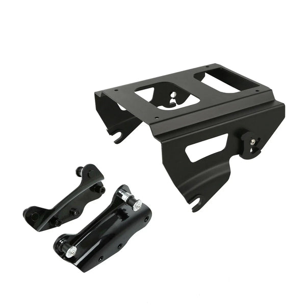 Black Detachable Solo Mounting Rack w/ Docking Fit For Harley Road Glide 09-2013