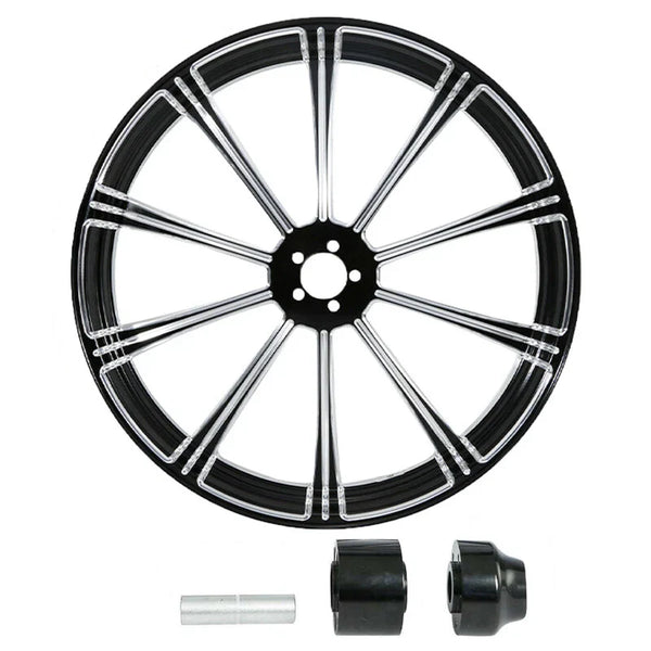 26" Front Wheel Rim & Hub Single Disc Fit For Harley Street Glide 1997-2021