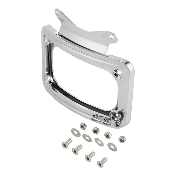 Curved License Plate Mount Frame W/ Light Fit For Harley Street Glide 2010-2023
