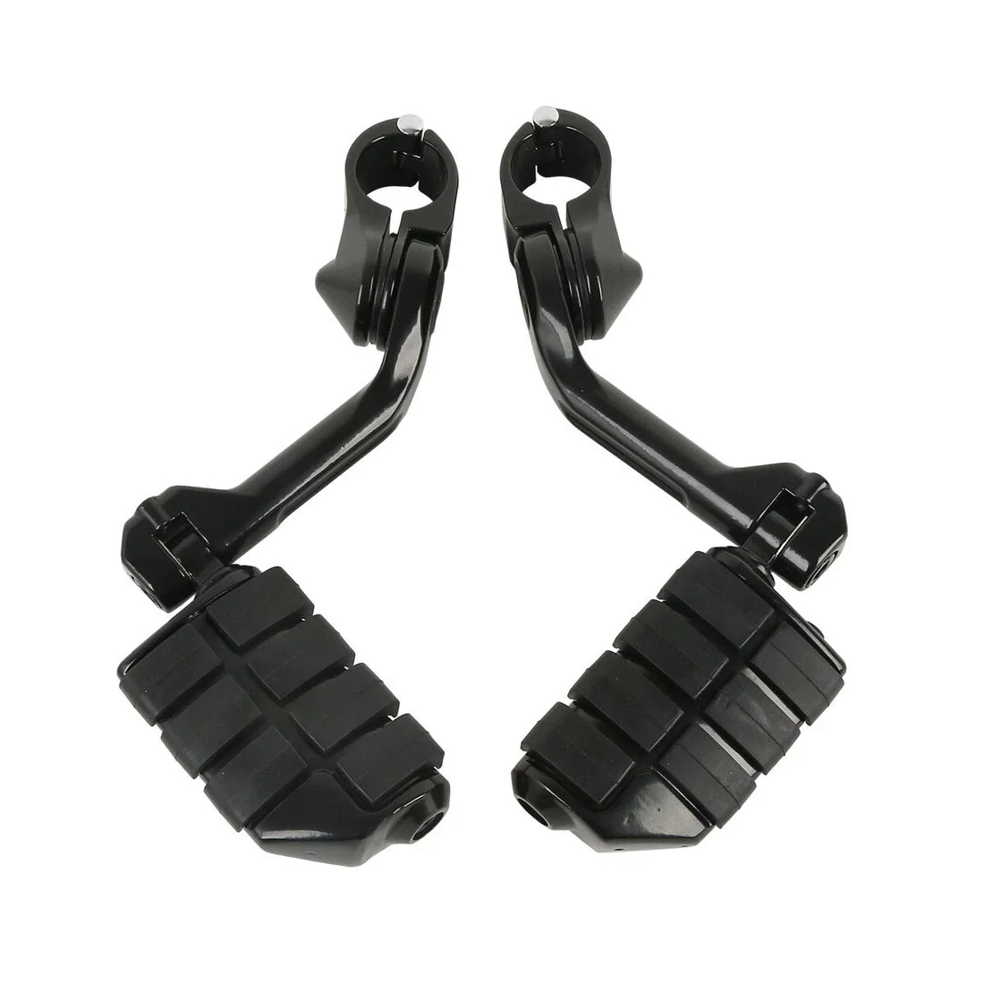 32mm Highway Engine Guard Long Angled Foot Pegs Mount For Harley Touring Flhtcu