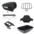 Matte Black King Trunk Pad Rack Light Mount Fit For Harley Cvo Road Glide 14-26