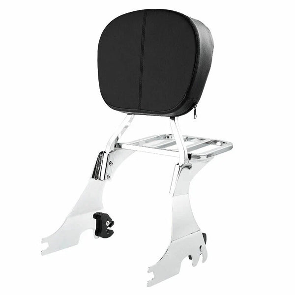 Sissy Bar Backrest Luggage Rack Fit For Harley Sportster XL883 XL1200 2004-2022