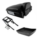 Chopped Trunk Backrest Mount Rack Fit For Harley Heritage Softail Flhcs 2018-26