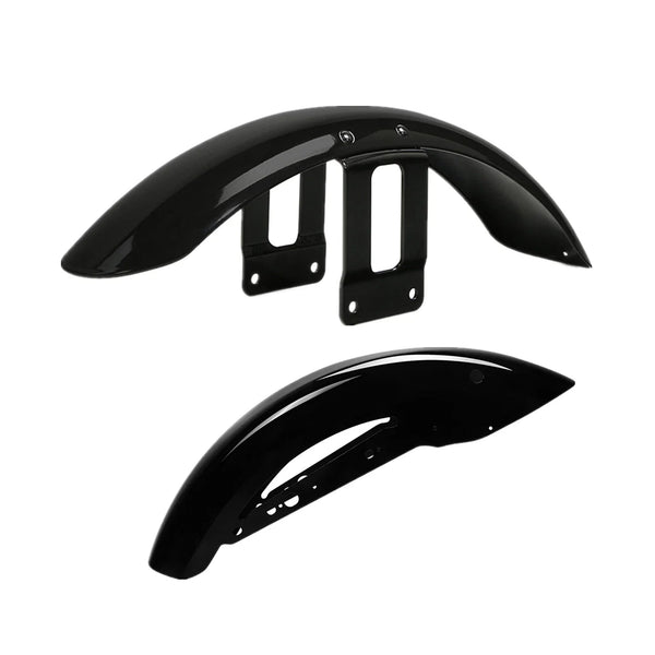 Vivid Black Front & Rear Fenders Fit For Harley Sportster 883 XL883 1200 10-22