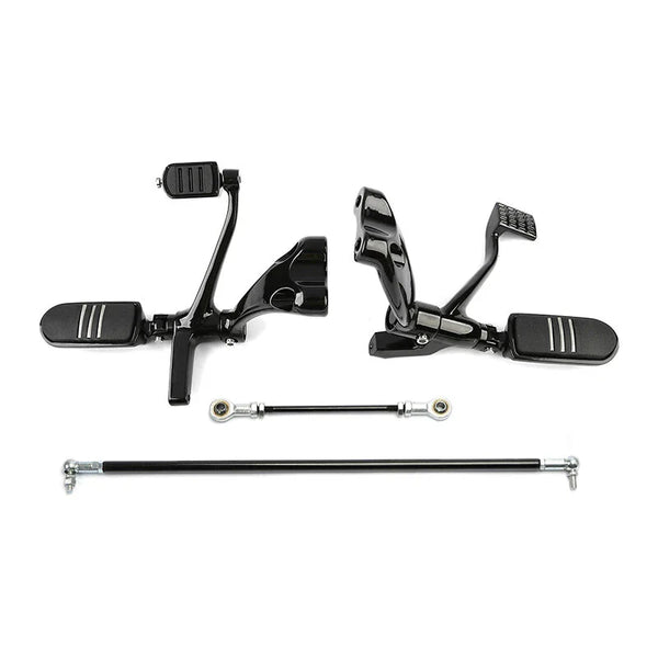 Control Forward Pegs Linkage Lever Kit Fit For Harley Sportster XL1200 883 04-13