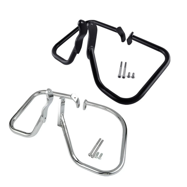 Rear Saddlebag Guard Rail Crash Bar Fit For Harley Heritage 2000-2017 Flst Flstc
