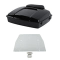 5.5" Razor Trunk Backrest Plate Fit For Harley Touring 97-13 Black
