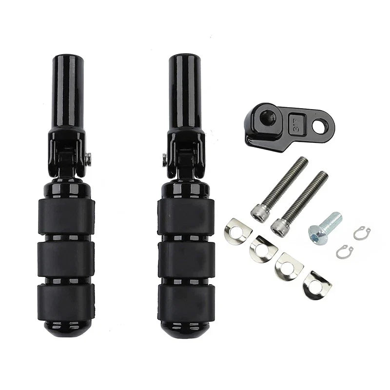 Black Foot Pegs Footrests Fit For Harley Davidson Softail Slim Fls 2012-2017 16