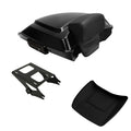 Razor Trunk Backrest Pad Mount Rack Fit For Harley Cvo Street Road Glide 2014-26