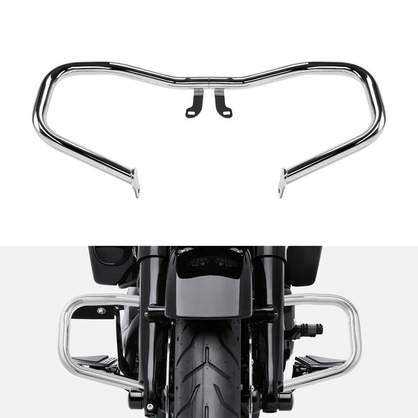 Chopped Engine Guard Crash Bar Fit For Harley Street Glide Flhx 2014-2024 Chrome