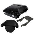 Razor Trunk w/ Backrest + Mount Rack Fit For Harley Street Road Glide 1997-2008