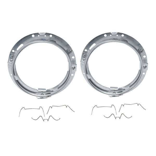 2x 7" Headlight Mount Bracket Ring Fit For Harley Touring 1994-13 Softail 91-13