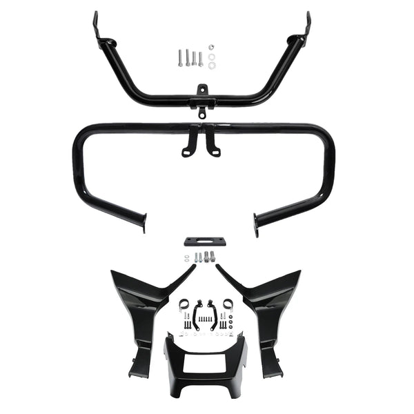 Chopped Engine Guard Fairing Bracket Spoilers Fit For Harley Road Glide 17-23