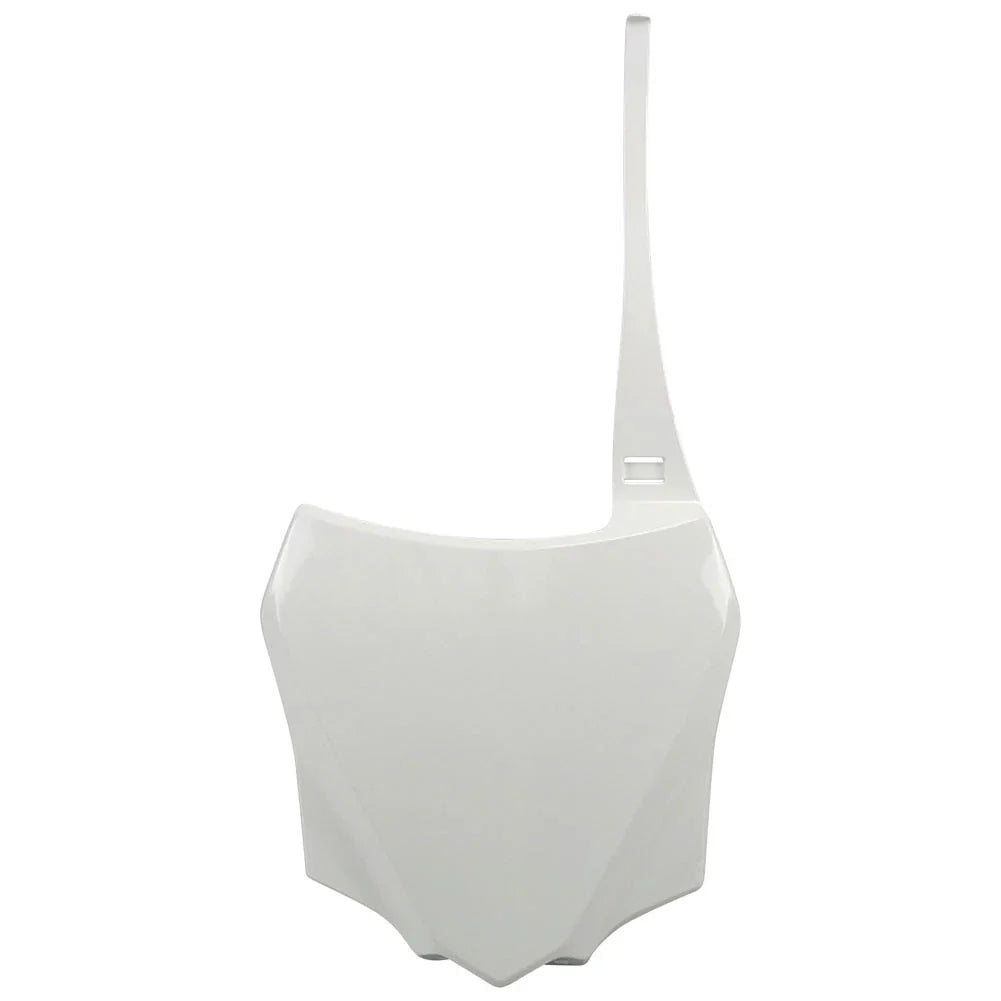 UFO Front Number Plate White For Kawasaki KX100 2014-2021