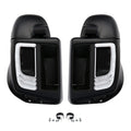 Matte Lower Vented Fairings Grilles LED Light Fit For Harley Street Glide 14-24