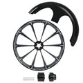 30" Front Wheel Rim Hub Single Disc Fender Fit For Harley Street Glide ABS 97-21
