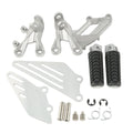 Front Driver Footpegs Bracket Set Fit For Kawasaki Ninja ZX14R ZZR1400 2006-2023