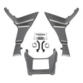 Fairing Spoilers Covers Fit For Harley Road Glide Fltrxs 2017-2024 Billet Silver