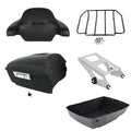 Matte King Trunk Backrest Mount Fit For Harley Touring Road Street Glide 2014-26
