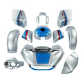 Fairing Body Paint Set Fit For Harley Road Glide Special 15-24 White Flake Fade