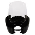 Gloss Black Front Fairing Clear Windshield Fit For Harley Dyna Fat Bob Low Rider
