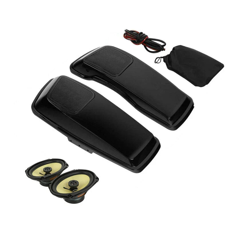 Hard Saddlebags Lids 6x9" Speakers Fit For Harley Touring Road Glide 2014-2023