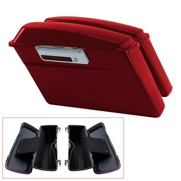 Fit For Harley 94-13 Touring Electra Road Glide Hard Saddlebags - Red