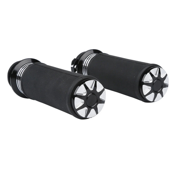 CNC 1" 25mm Handlebar Hand Grips Fit For Harley Dyna Fxd Fxdb Fxdf 1996-2017 16