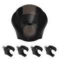 Quarter Fairing Windshield & 49mm Clamp Fit For Harley Sportster Dyna Street Bob