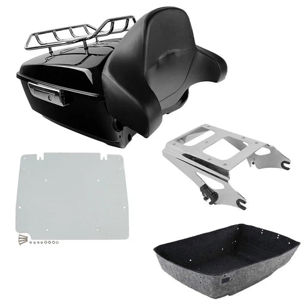 King Trunk Pad Mount Rack Plate Fit For Harley Touring Flht 09-13