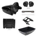 King Trunk Backrest Pad Mount Light Speakers Plate Fit For Harley Touring 14-26