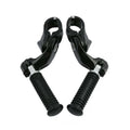 Black Footrest Footpeg 1 1/4'' Short Angled Mount Fit For Harley Road King Glide