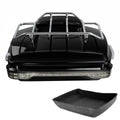 Chopped Trunk Backrest Rack LED Tail Light Fit For Harley Touring models 14-2026
