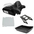Chopped Trunk Backrest Rack Plate Fit For Harley Touring Street Glide 2014-2026