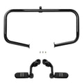 Black Highway Engine Bar Long Angled Foot Pegs Fit For Harley Street Glide 09-24