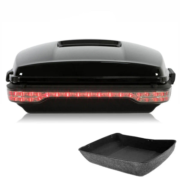 Black Chopped Trunk LED Tail Light Fit For Harley Touring Road Glide 2014-2026
