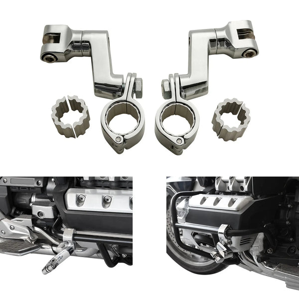 22mm-35mm Highway Footpegs Mount Fit For Honda Goldwing GL1800 GL 1800 2001-2017