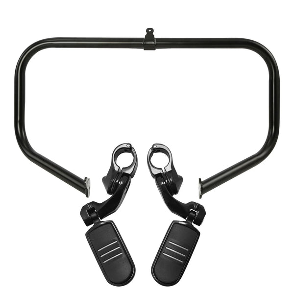 Engine Guard Crash Bar W/ Highway Foot Pegs Fit For Harley Touring 2009-2023