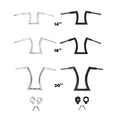 14'' 16" 20" Rise 2" Hanger Handlebar Risers Fit For Harley Sportster XL Softail