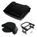 Black Razor Trunk Backrest Mount Rack Fit For Harley Touring Road King 1997-2008