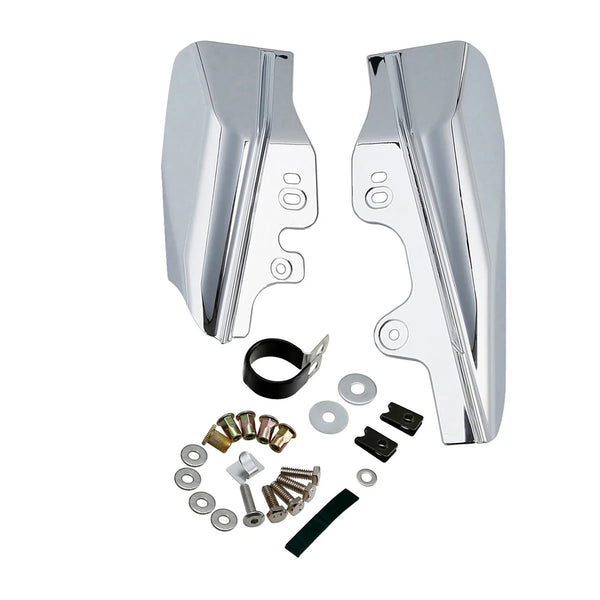 Chrome Under Seat Engine Mid-Frame Air Deflectors Fit For Harley Touring 01-08