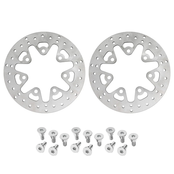 11.8" Front Brake Discs Rotors & Bolts Fit for Harley Street Road Glide 14-2024