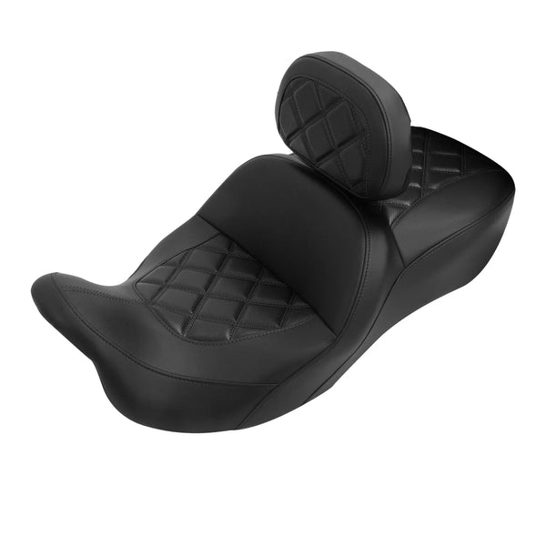 Hammock Seat & Rider Backrest Fit For Harley Touring Road Glide 2009-2023